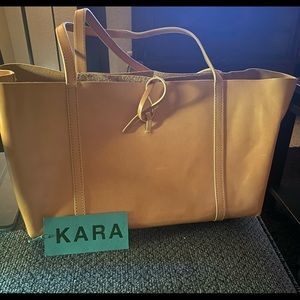 KARA Italian leather tote